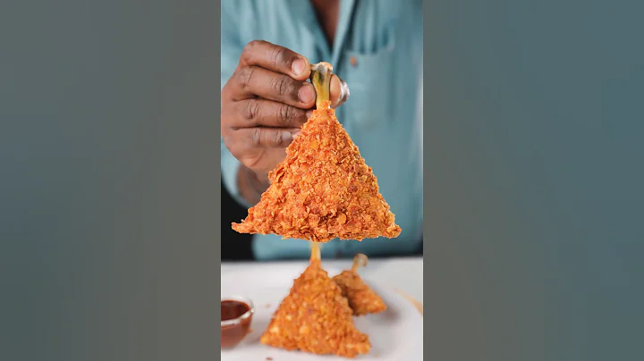 Fried Chicken Leg Samosa 🍗 #shorts