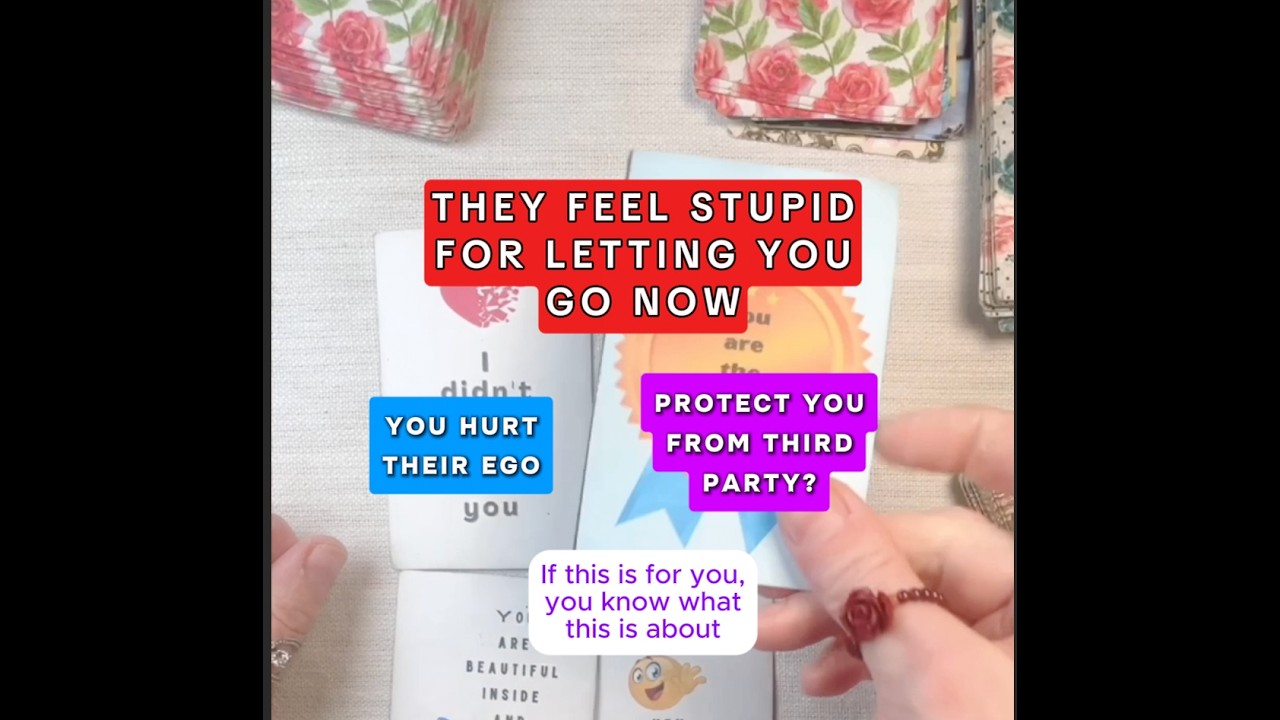 They feel stupid for letting you go now