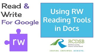 Using Read&Write Reading Tools in Google Docs