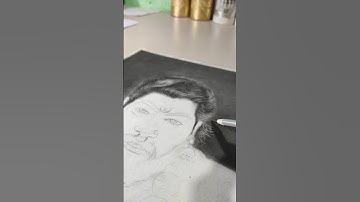 Pushpa 2 Allu Arjun Portrait #pushpa2 #alluarjun #shorts #drawing #shadding