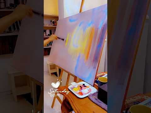 رسم تجريدي بالوان زستية  بورتريه اكسبلور     ترند رسم سهل