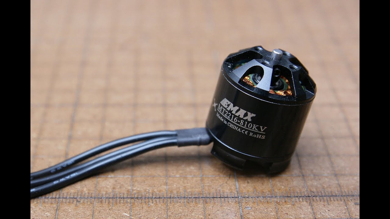 Emax MT2216 810kv brushless motor thrust test 1045 1245 3S