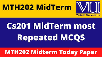 MTH202 Midterm 2022 || MTH202 Midterm Preparation 2022  || MTH202 Midterm MCQS
