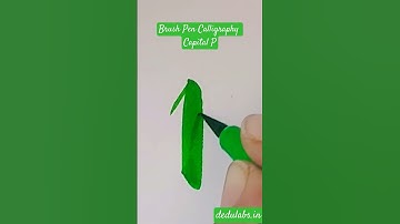 Brush Pen | Capital P #lettering #cursive #calligraphy #beginners #fun #shorts #art #love #easy