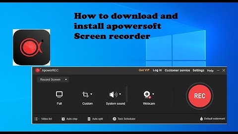 How to install Apowersoft Screen recorder For PC- No WaterMark #apowersoft #screen recorder