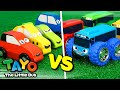 Rainbow Monster Wheel Race | Tayo Carrier Car Play Compilation | Toys for Kids