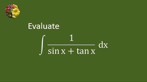 Solving indefinite integral using tangent half-angle substitution (Mis-1587)