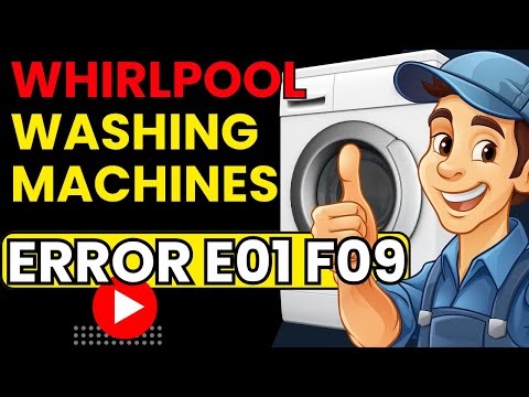 e01 f09 whirlpool washer? Here's the REAL Fix They Don't Tell You About!