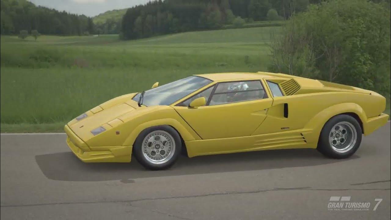 GT7 Scapes Film / Countach 25th Anniversary '88 YouTube