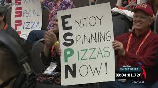 US Pizza Team Acrobatics Columbus for ESPN The Ocho on Go Live Sports Cast