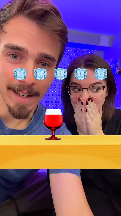 Drop The Ice Cubes Into Every Glass! #challenge #game #couple