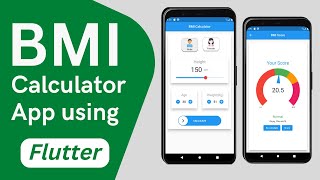 Build BMI Calculator Application using Flutter | Flutter BMI App [2022] screenshot 4