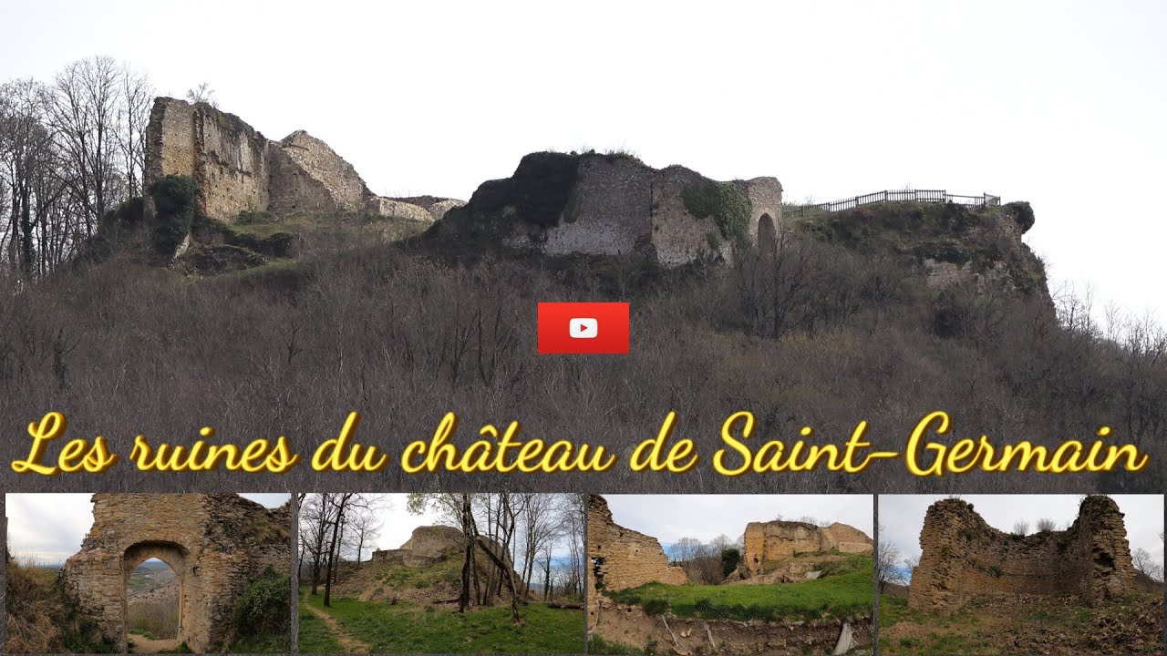 Les ruines du château de Saint-Germain à Ambérieu-en-Bugey.