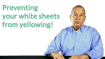 How to keep white sheets white!