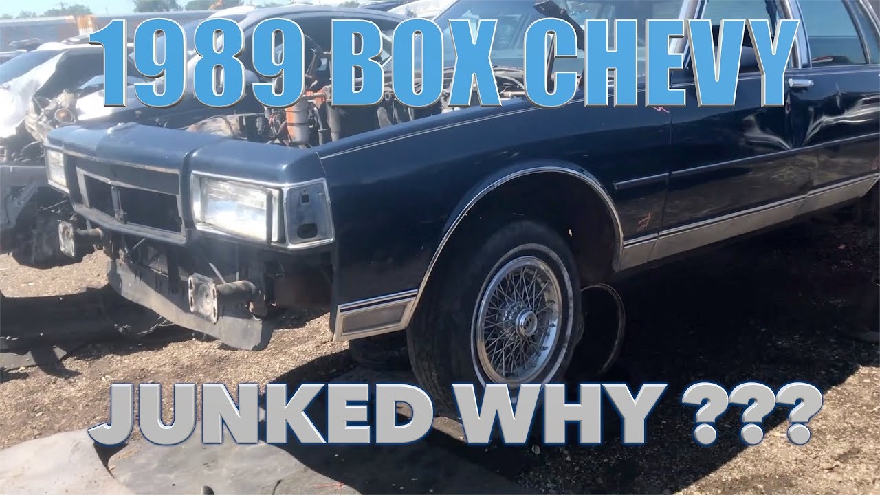 Junk Yard Find 1989 Box Chevy Caprice - YouTube