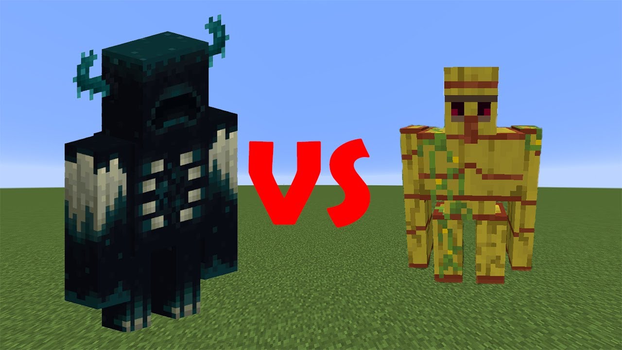 Warden VS Hay Golem In Minecraft! YouTube