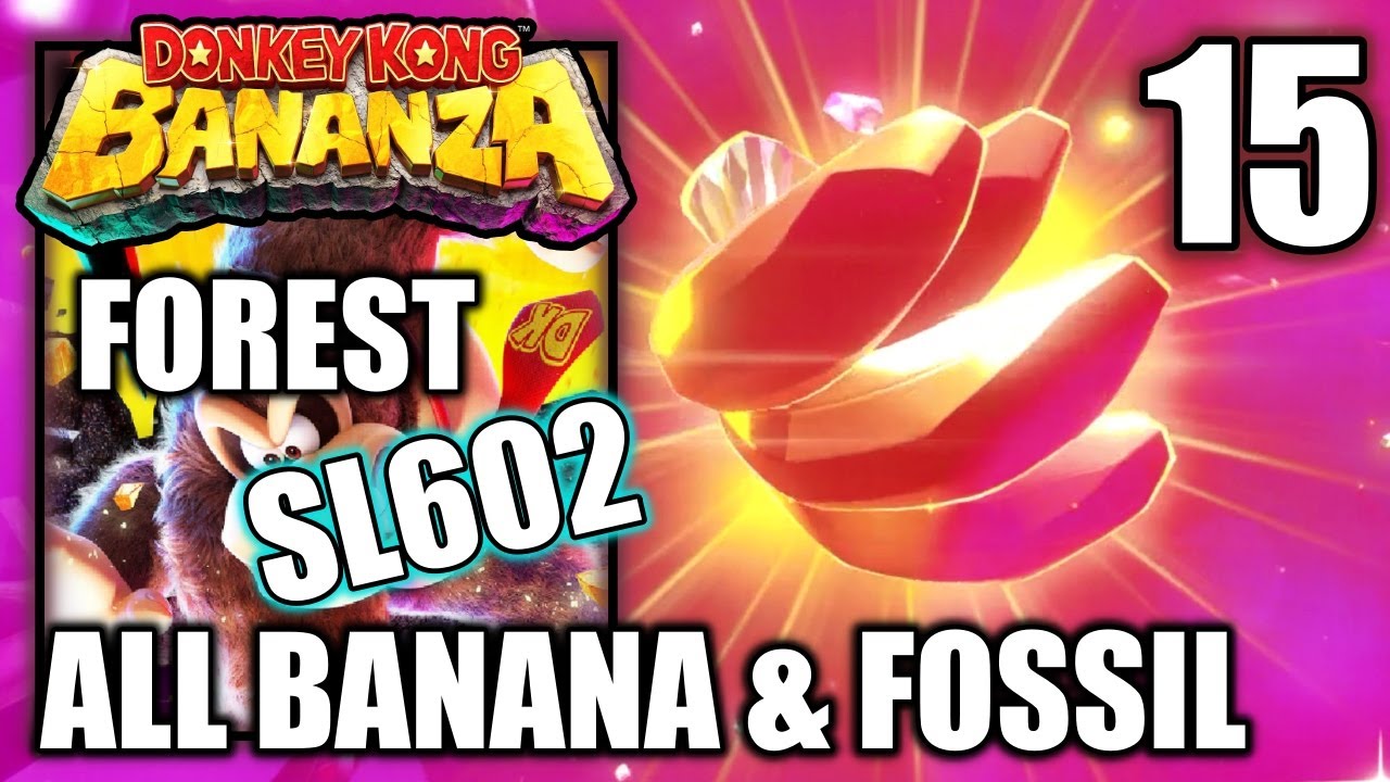 Donkey Kong Bananza - Forest Layer SL602 - All Bananas & Fossils