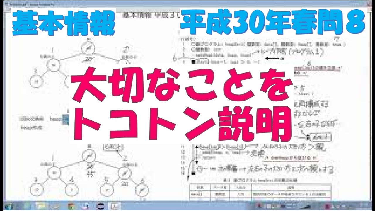 基本情報技術者試験 擬似言語 平成30年春 午後問8 解説 Youtube