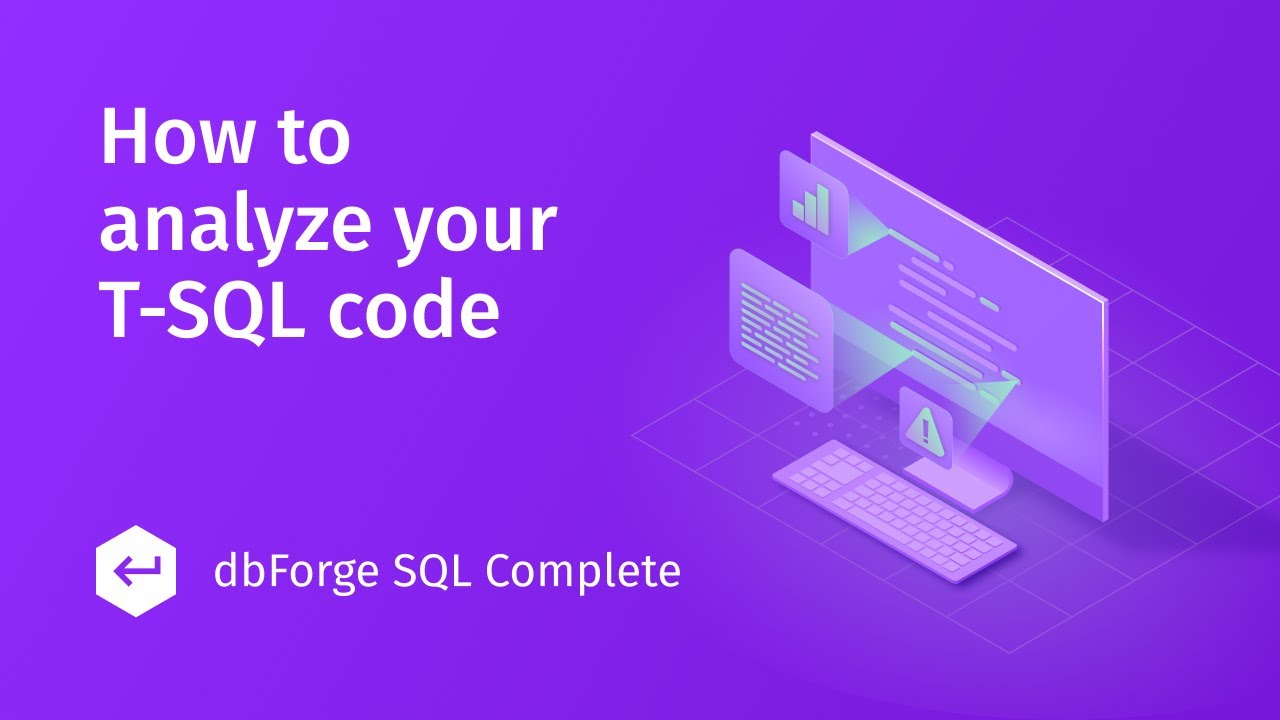 T-SQL Code Analyzer - YouTube