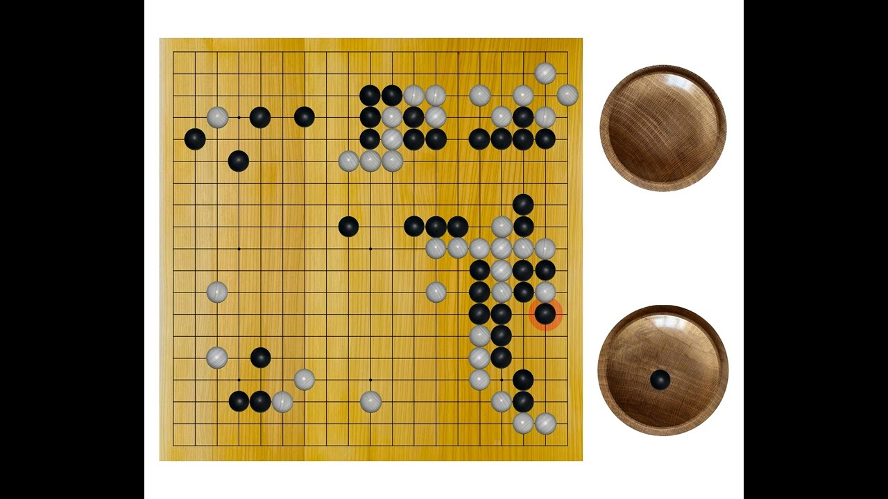 Honinbo Josaku(7d) - Hayashi Genbi(6d), 1839-01-02, Castle Game, Result: B+R