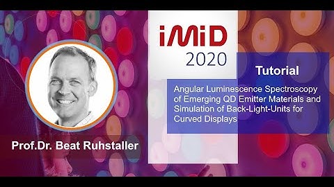 Angular luminescence spectroscopy of Emerging QD emitter materials & simulating curved displays