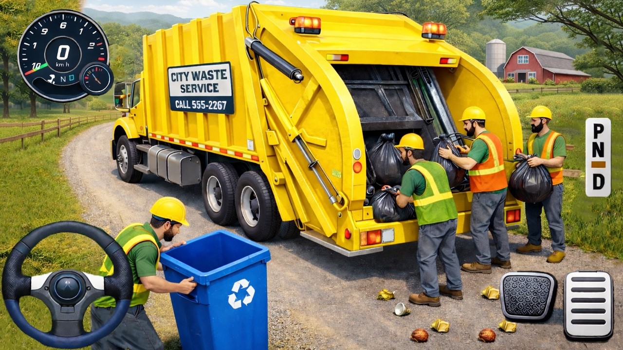 Out of Control Garbage Truck! City Crash Emergency ♻️ | Realistic Trash Simulator Android Gameplay