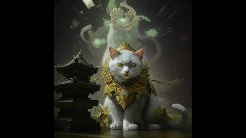 Dark Star a Night Sky a Shadow Headquarters Base Anthropomorphic cat surrounded by fractals