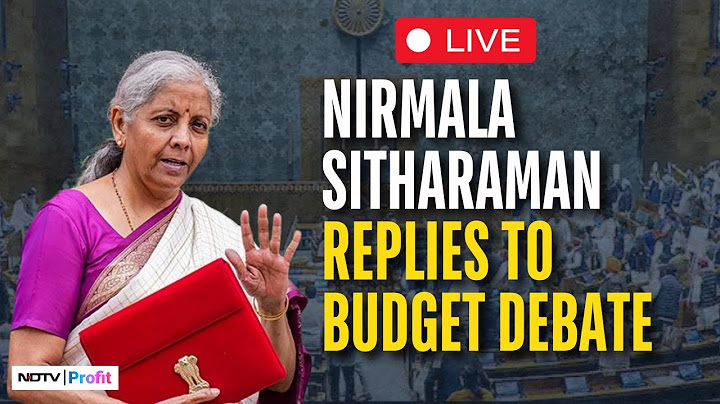 Nirmala Sitharaman LIVE | FM Sitharaman Replies To Budget Debate In Rajya Sabha | NDTV Profit