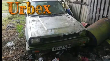 triumph acclaim abandoned on derelict farm Durham