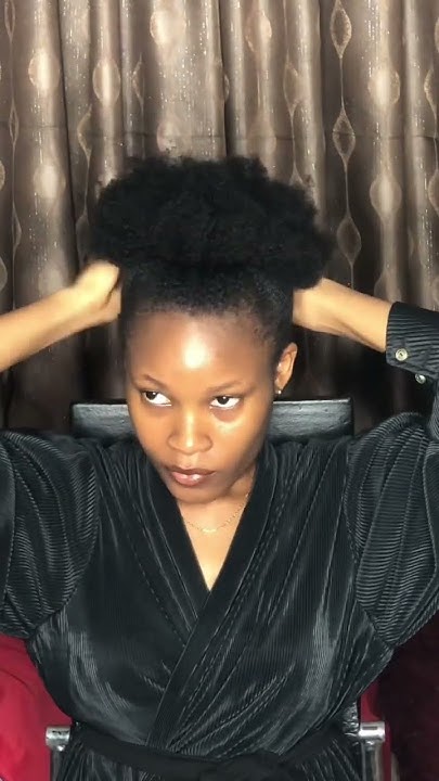  High Puff tutorial for Natural Hair #youtubeshorts #shorts #naturalhair ...