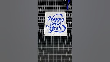 HAPPY NEW YEAR EVERYONE | Cards with UUNA TEK iDraw H Pen Plotter #coding #shorts