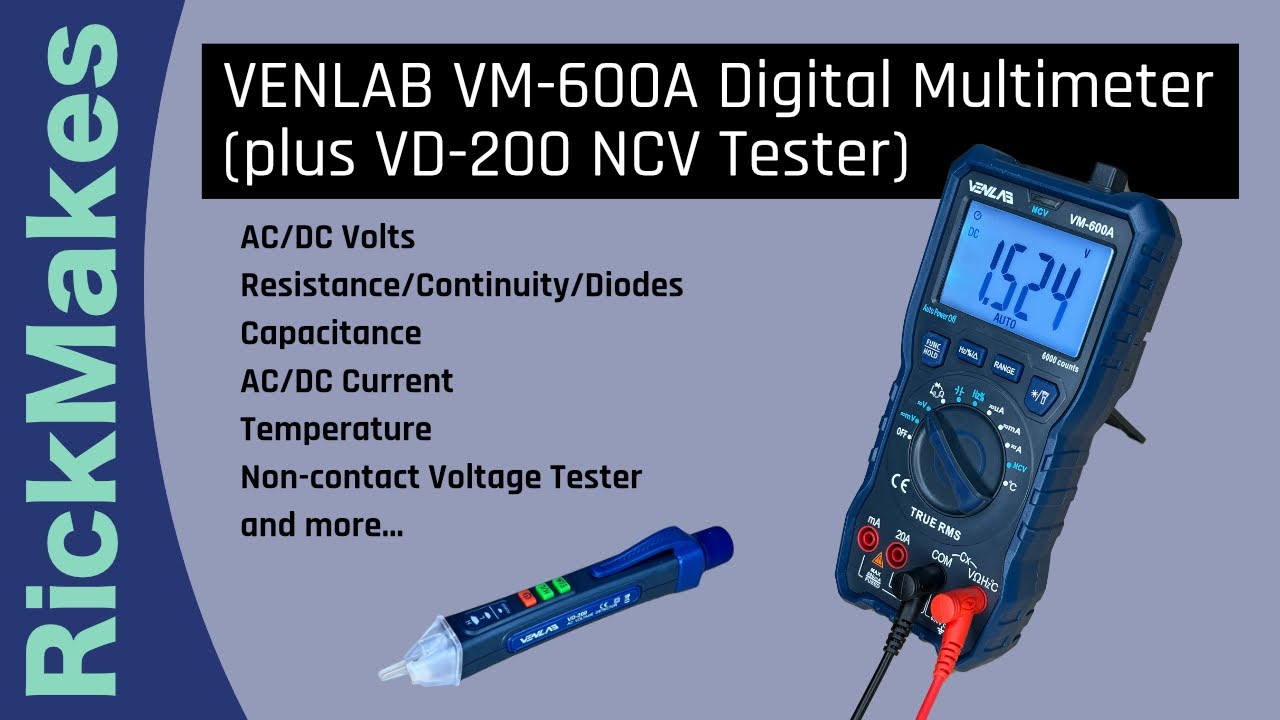 Multimètre digital Pro NCV 600 V OHMTEC