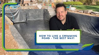 How to line a pond, swimming pond and lake (the best way!)