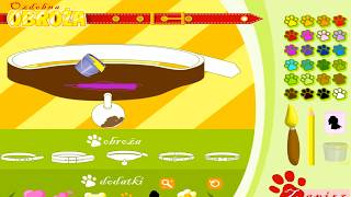FLASH GAME Ozdobna Obroza Kreator Obrozakreator By zpazurem PL ONLINE SHOCKWAVE BROWSER SWF HTML5 U