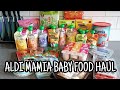 ALDI MAMIA BABY FOOD HAUL / budget food / first time mum uk