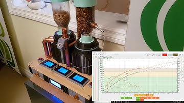 Transparent Fluid Bed Coffee Roaster V2 TC4 ET PID Artisan 275g Charge 10X Speed