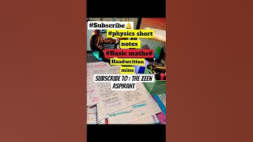 #Shortnotes #physics📓#handwritten📝 #Basic maths #notes for #neetaspirants📚...