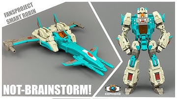 Transformers Transformed! FP Smart Robin (Headmaster Brainstorm) clear transformation + showcase!