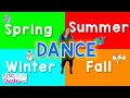 Seasons song for kids four seasons dance for children english seasons song sing play create