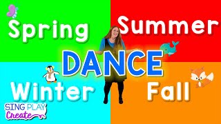 Seasons Song for Kids| Four Seasons Dance for Children| English Seasons Song| Sing Play Create