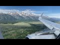 AA A319 Landing in Jackson Wyoming (KJAC)