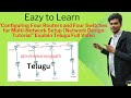 Configuring Four Routers and Four Switches for Multi-Network Setup explain in Telugu full video