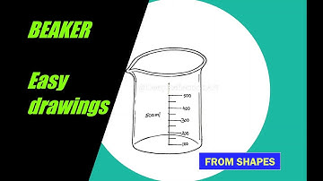 how to draw easy BEAKER / OBJECTS / CHEMISTRY/ ALL BOARDS