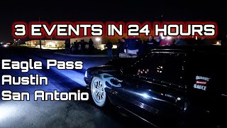 We race in Eagle Pass, Austin and San Antonio TX in 1 DAY