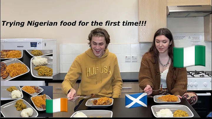 SCOTTISH AND IRISH TRY NIGERIAN FOOD FOR THE FIRST TIME!!! | Egusi soup and Jollof rice |
