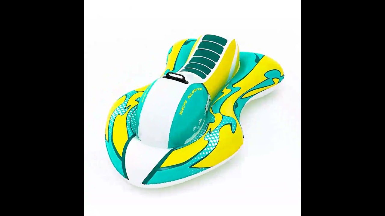 新品 未使用 サンダーバニー レジャーシート 立体フロート 海 PUFFY Bestway 109 × 63.5cm シーサーファー ライドオンフロート