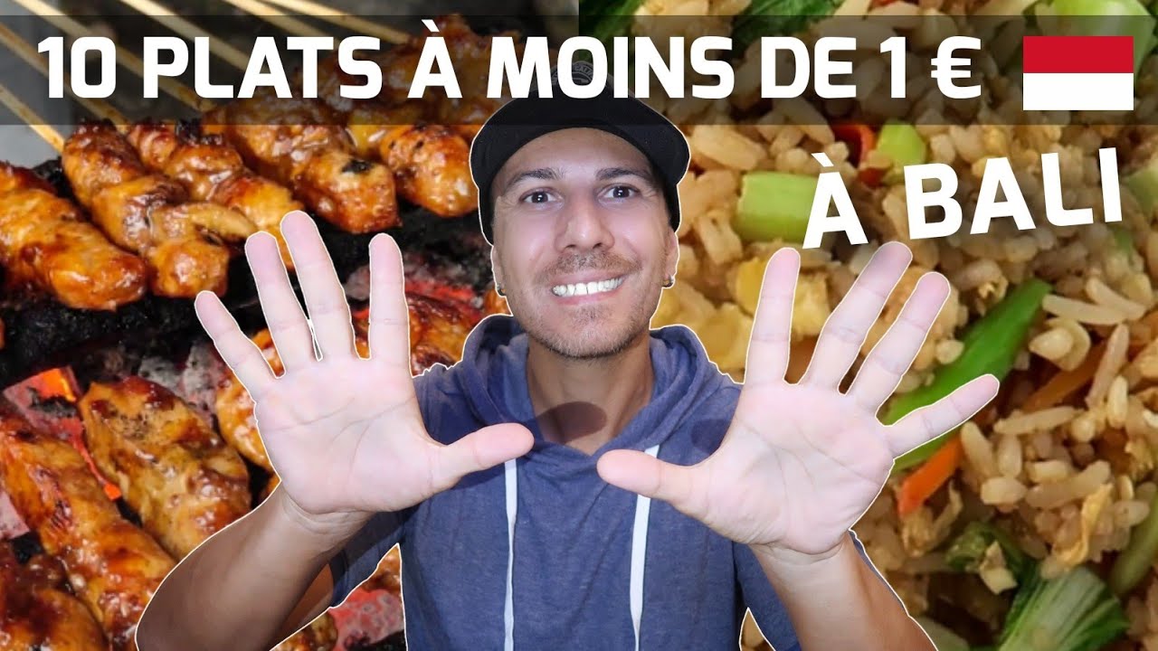10 plats streetfood à moins de 1€ à Bali en Indonésie