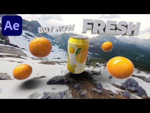 Make 3D CGI Ads in After Effects - NO PLUGINS | After Effects Advanced 3D Tutorial #2