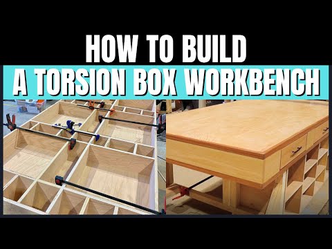 How To Build A Torsion Box Top Workbench with Storage