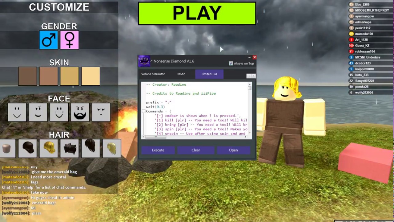 Roblox Booga Booga Hack God Mode Kill All By Blacky Exploit - how to hack roblox booga booga on mac